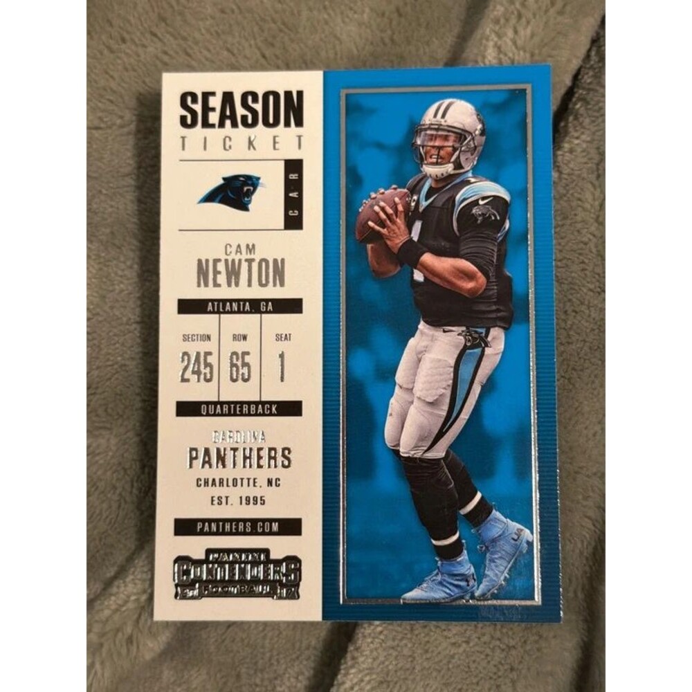 2017 Panini Contenders Season Ticket Cam Newton #4